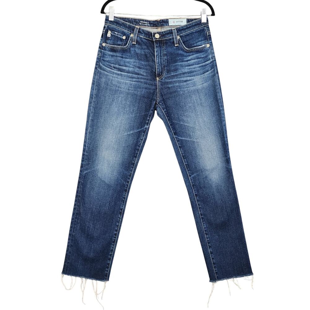 AG Adriano Goldschmied Womens The Isabelle High Rise Straight Crop Jeans Size 28
